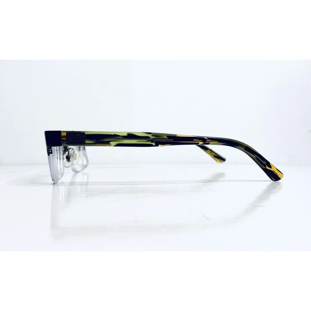 Versace Brown Metal Green Tortoise Lucite Glasses Italy MOD 1184 1320 53 18 140